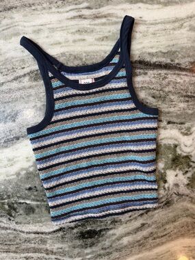 Urban Outfitters BDG Striped Tank Top in Navy and Blue
XS